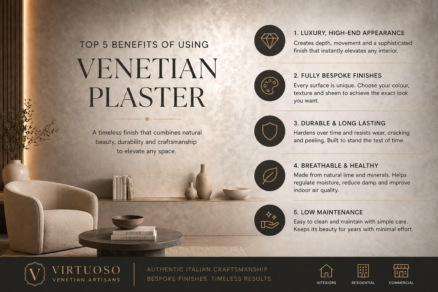 Venetian plaster offers depth, durability, and luxury, while paint provides a quick, simple finish. Discover which is right for your home