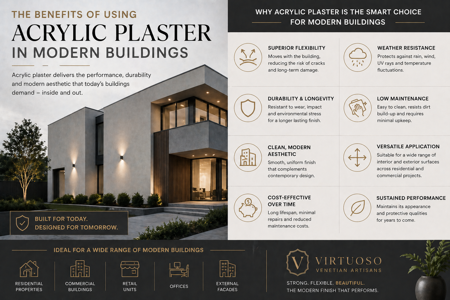 The Benefits of Using Acrylic Plaster in Modern Buildings